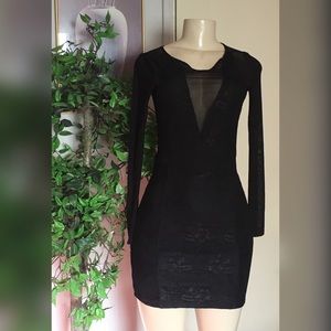 Black long sleeve dress